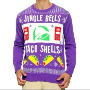 Taco Bell Ugly Christmas Sweater NWOT Size L